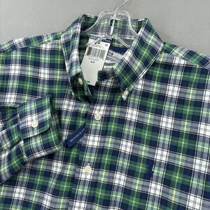 Ralph Lauren Shirt Mens S Green Tartan Plaid Performance Flannel Button Down NWT